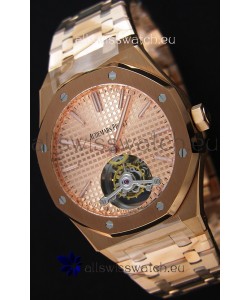 Audemars Piguet Royal Oak Tourbillon 41mm Extra-Thin Pink Gold Dial Watch 