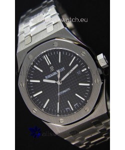 Audemars Piguet Royal Oak 41MM Black Dial Steel Strap - 1:1 Mirror Ultimate Edition