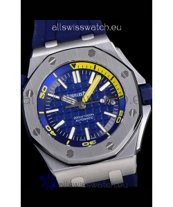 Audemars Piguet Royal Oak Diver Swiss Replica Watch Blue Dial 1:1 Quality 3120 Movement 904L Steel 