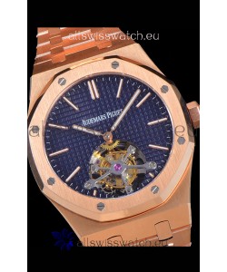Audemars Piguet Royal Oak Tourbillon 41mm Blue Dial in 904L Steel Rose Gold Casing