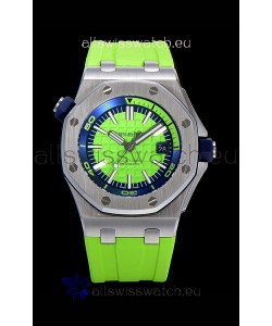 Audemars Piguet Royal Oak Diver Swiss Replica Lime Green Dial 1:1 Quality 3120 Movement 904L Steel 