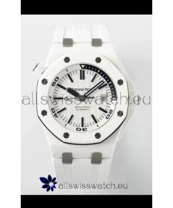Audemars Piguet Royal Oak Offshore Ceramic 1:1 Ultimate Swiss Replica Watch White Dial Cal.3102 Movement
