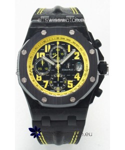 Audemars Piguet Royal Oak Offshore Bumble Bee Chronograph 1:1 Super Clone Replica Watch - Forged Carbon