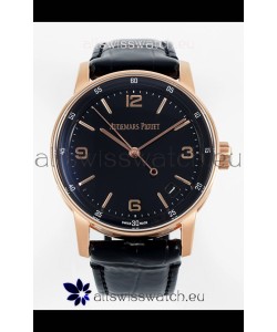 Audemars Piguet CODE 11.59 15210R Swiss Replica Watch in Rose Gold Black Dial 41MM