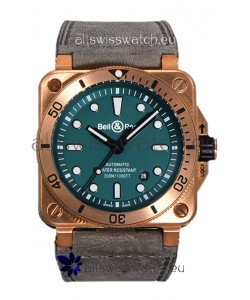 Bell & Ross BR03-92 Diver Green Dial Bronze Casing Swiss Replica Watch 1:1 Mirror Replica