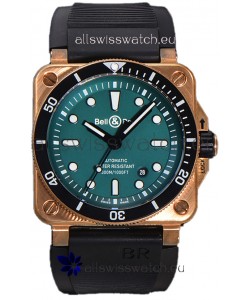 Bell & Ross BR03-92 Diver Green Dial Bronze Casing Swiss Replica Watch 1:1 Mirror Replica