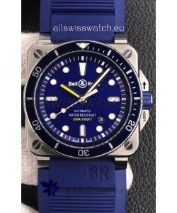 Bell & Ross BR03-92 Diver Stainless Steel Blue Dial Swiss Replica Watch 1:1 Mirror Replica