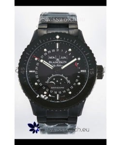 Blancpain Bathyscaphe Ceramic Casing Superclone Watch in Black Dial 