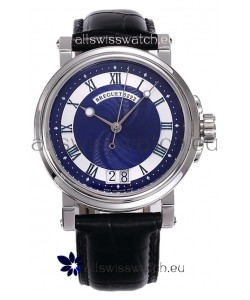 Breguet Marine Automatic Big Date 5817 Stainless Steel Watch with in Blue Dial 