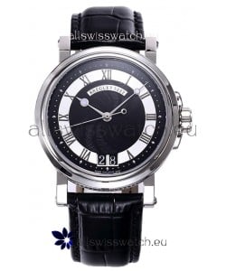 Breguet Marine Automatic Big Date 5817 Stainless Steel Watch with in Black Dial 