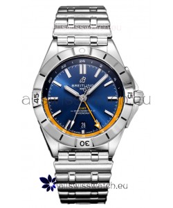 Breitling Chronomat Automatic GMT 40 Blue Dial 1:1 Mirror Swiss Replica Watch 