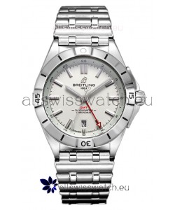Breitling Chronomat Automatic GMT 40 White Dial 1:1 Mirror Swiss Replica Watch 
