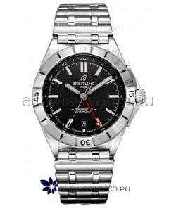 Breitling Chronomat Automatic GMT 40 Black Dial 1:1 Mirror Swiss Replica Watch 