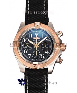 Breitling Avenger Chronograph 45 Two Tone Black Dial 1:1 Mirror Swiss Replica Watch 