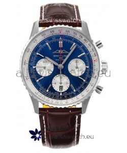 Breitling Navitimer B01 Chronograph 43 Blue Dial - 904L Steel Casing 1:1 Mirror Swiss Replica