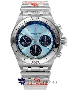 Breitling Chronomat B01 42 Edition Swiss 904L Steel Casing Light Blue Dial 1:1 Mirror Replica Watch