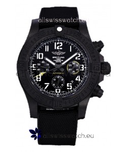 Breitling Avenger Hurricane Chronograph Black Dial Nylon Strap - DLC Coating Swiss Replica Watch