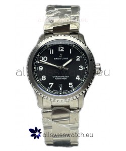 Breitling Navitimer Aviator 8 Automatic 41 Black Dial Steel Strap 1:1 Mirror Swiss Replica Watch 