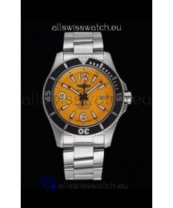 Breitling Superocean Automatic 44 Steel - Yellow Dial 1:1 Mirror Replica