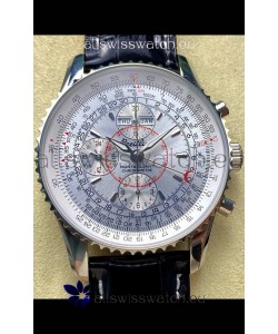 Breitling Montbrilliant Superclone Replica Watch in White Dial - 904L Steel Case