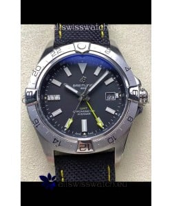Breitling Avenger GMT Automatic 44 Swiss 1:1 Super Clone Replica Watch - Black Dial 