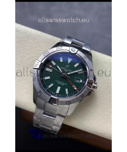 Breitling Avenger GMT Automatic 44 Swiss 1:1 Super Clone Replica Watch - Green Dial 