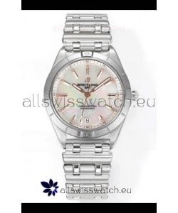 Breitling Chronomat 36MM Stainless Steel Casing 1:1 Mirror Replica Watch Pearl Dial