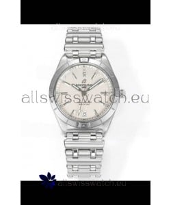 Breitling Chronomat 36MM Stainless Steel Casing 1:1 Mirror Replica Watch White Dial