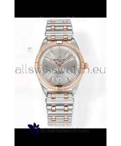 Breitling Chronomat 36MM 2 Tone Rose Gold Casing 1:1 Mirror Replica Watch Steel Dial