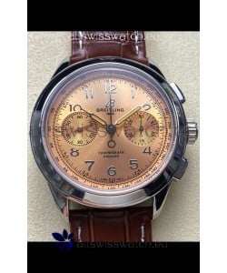Breitling Premier B01 Chronograph 42 Edition Steel Casing Champange Dial - 1:1 Mirror Replica Watch