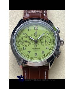 Breitling Premier B01 Chronograph 42 Edition Steel Casing Green Dial - 1:1 Mirror Replica Watch