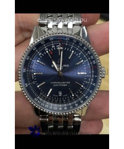 Breitling Navitimer 1 Automatic Swiss Replica Watch in Blue Dial - Steel Strap