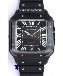 Santos De Cartier DLC Coated Casing 1:1 Mirror Swiss Replica Watch 40MM