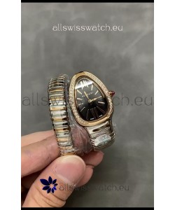 Bvlgari Serpenti Edition Two Tone Casing Diamonds Bezel Watch in 1:1 Mirror Quality