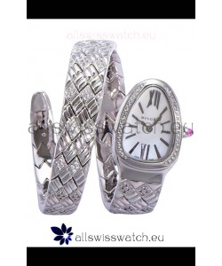 Bvlgari Serpenti Edition Steel Casing White Dial Watch in 1:1 Mirror Quality