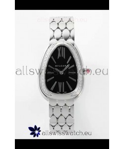 Bvlgari Serpenti Seduttori Edition in Steel Casing Super Clone Watch Black Dial