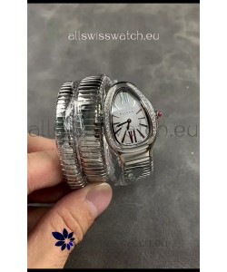 Bvlgari Serpenti Tubogas Double Spiral Stainless Steel Super Clone Replica Watch