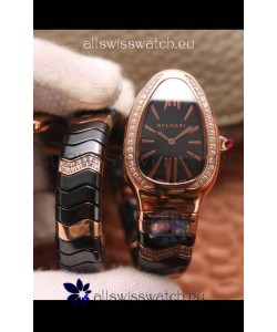 Bvlgari Serpenti Edition Black Ceramic Replica Watch in 1:1 Mirror Quality 