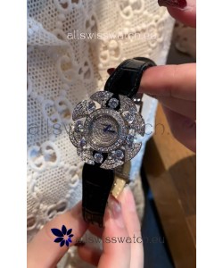 Bvlgari Divas's Dream Edition Watch in Steel Casing - Diamonds Paved Dial Swiss Replica