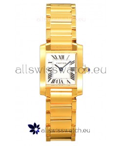 Cartier Tank Francaise Yellow Gold Swiss Quartz Replica Watch 25.70MM