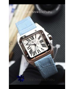 Santos De Cartier 1:1 Mirror Replica - 35MM Stainless Steel Casing Watch 