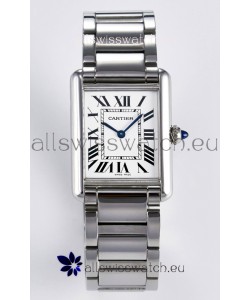 Tank Must De Cartier Super Clone Swiss Replica Watch 33.7MM White Dial
