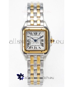 Cartier PANTHERE 22MM Super Clone Edition Watch 2 Tone Yellow Gold White Dial
