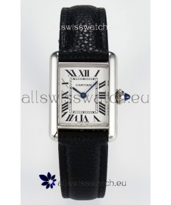 Tank Must Cartier Super Clone Edition 29MM Watch in Steel Casing White Dial 