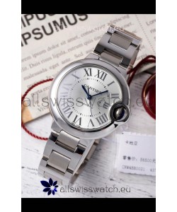 Ballon De Cartier Swiss Automatic Steel Dial Mirror Quality 33MM in Stainless Steel 