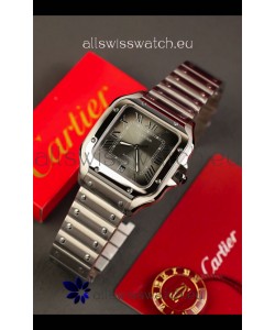 Cartier Santos De Cartier 904L Steel Grey Dial Super Clone Replica 40MM Watch 
