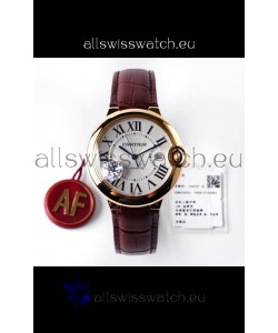 Ballon De Cartier Swiss Automatic 1:1 Mirror Quality 42MM in Yellow Gold Casing