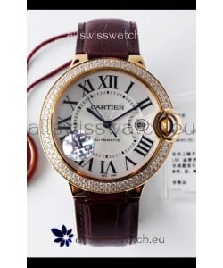 Ballon De Cartier Swiss Automatic 1:1 Mirror Quality 42MM in Yellow Gold Casing