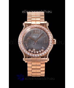 Chopard Happy Sport 1:1 Mirror Swiss Automatic Replica Watch 36MM in Rose Gold Casing