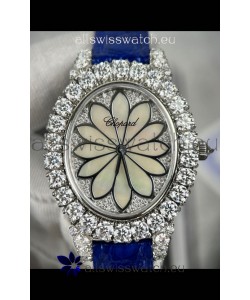 Chopard Super Clone L'Heure du Diamant Mossanites Steel Casing Watch 34MM